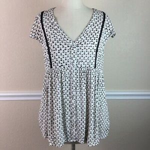 Vanessa Virginia Anthro babydoll tunic top